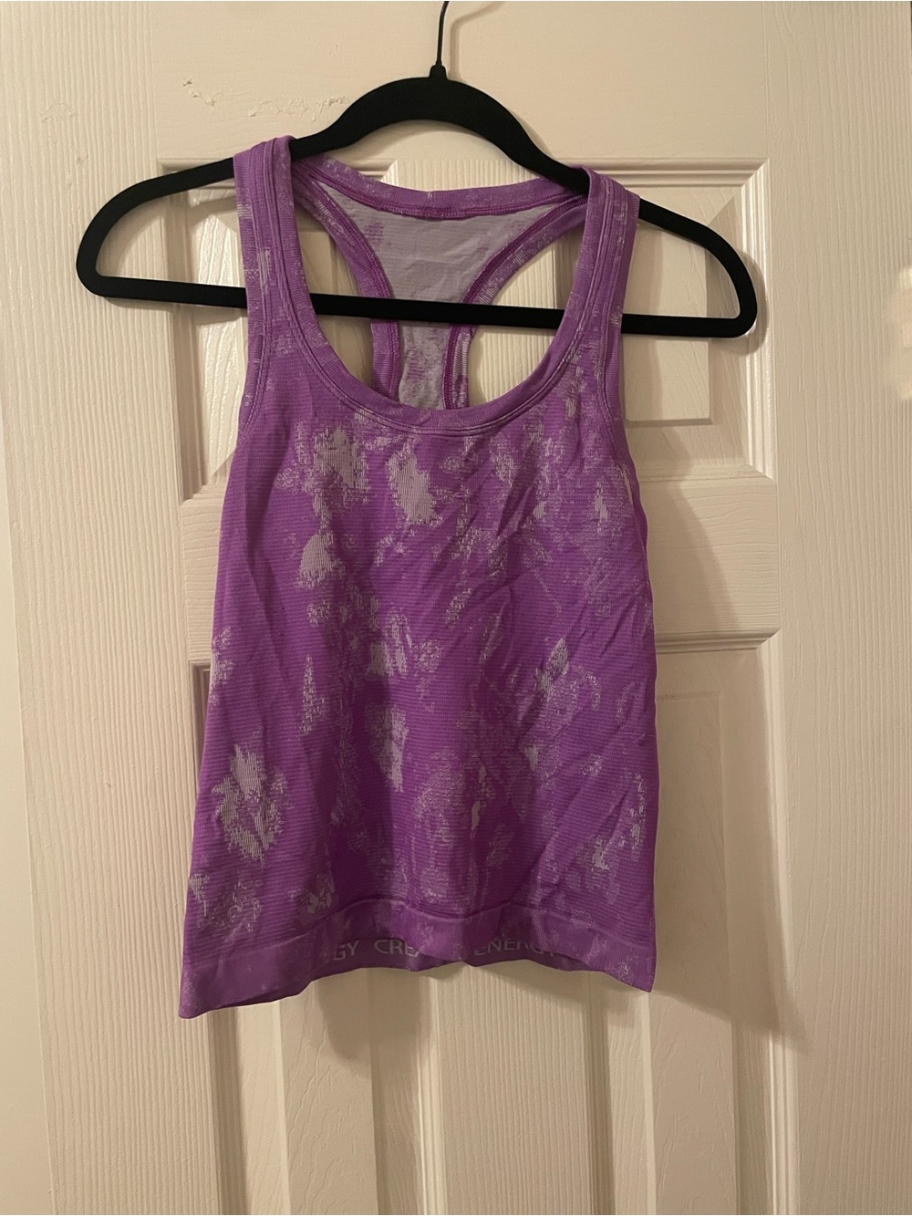 lululemon athletica Purple Racerback Tank with Silver Accents